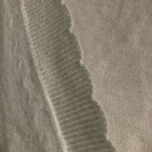 Banana Republic white medium scallop cotton blend cardigan